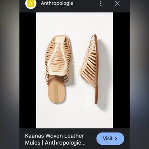 Anthropologie woman’s sandal slides size 8 M